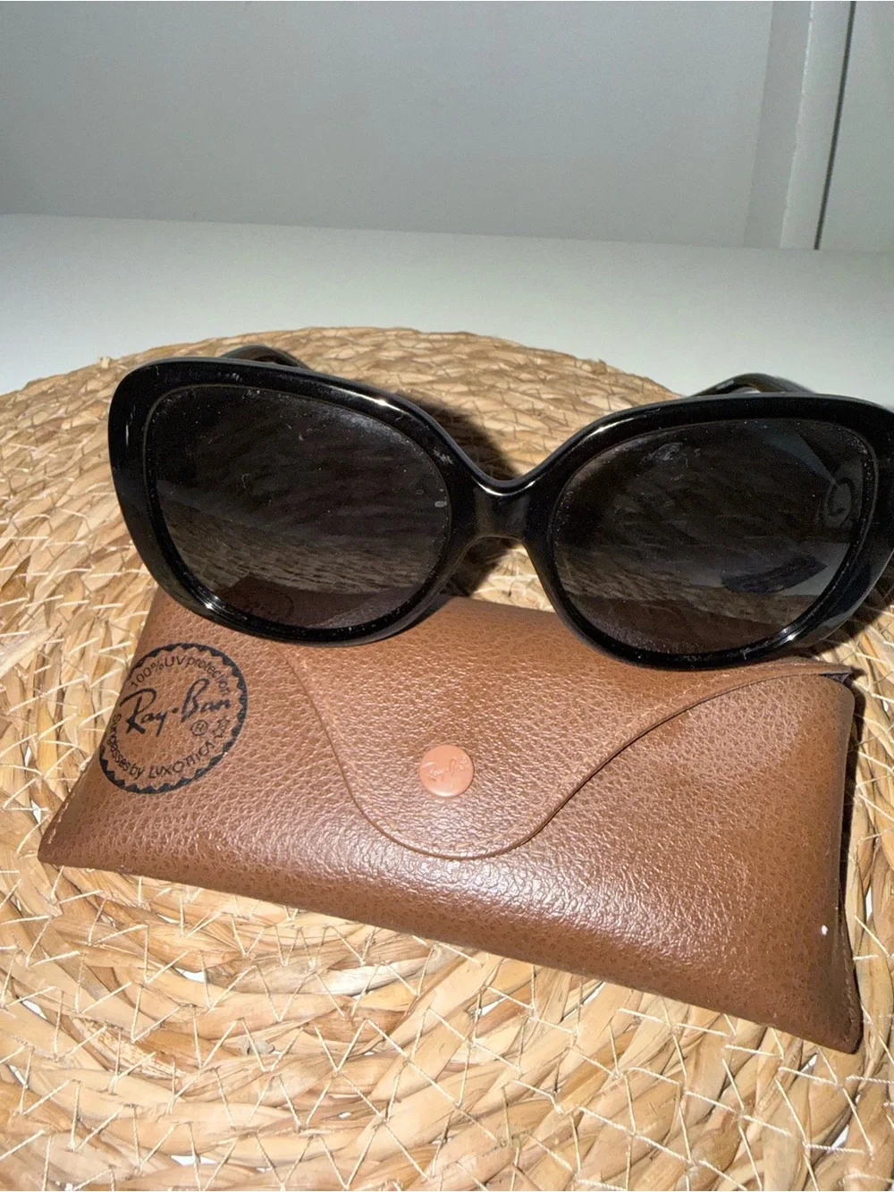 Cole Haan Women's Black Oval Sunglasses